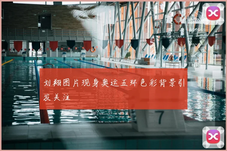 刘翔图片现身奥运五环色彩背景引发关注